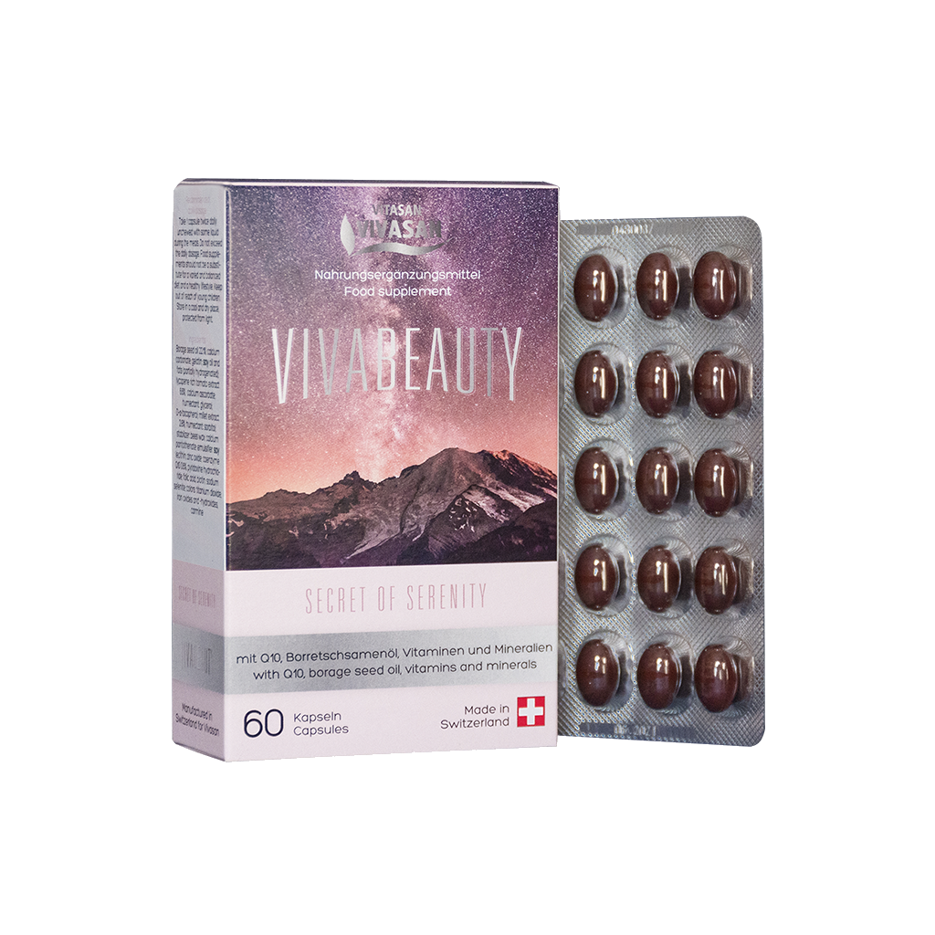

Антивозрастные капсулы для женщин Vivasan VIVA BEAUTY 60 шт