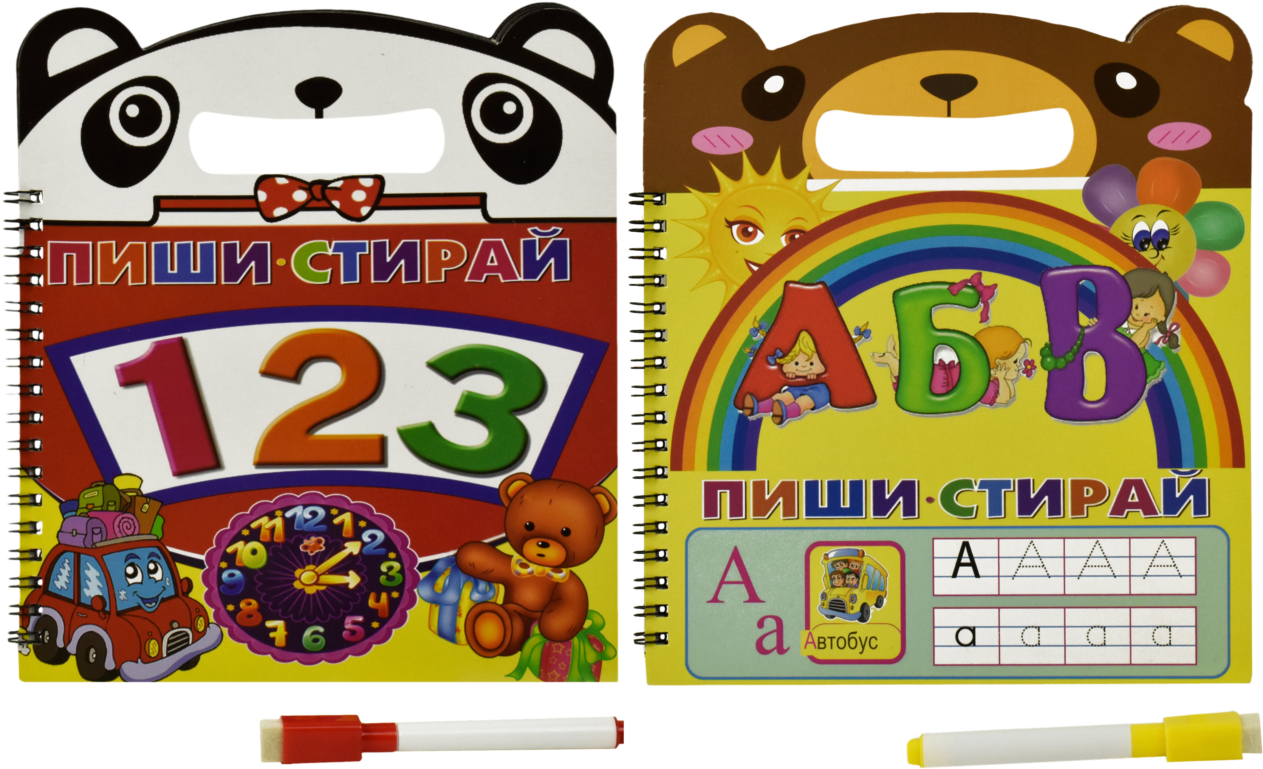 

2 детские маркерные книжки Финекс Плюс Обучалки: Цифры+Украинский алфавит (ДР0501112) (2482775001112)
