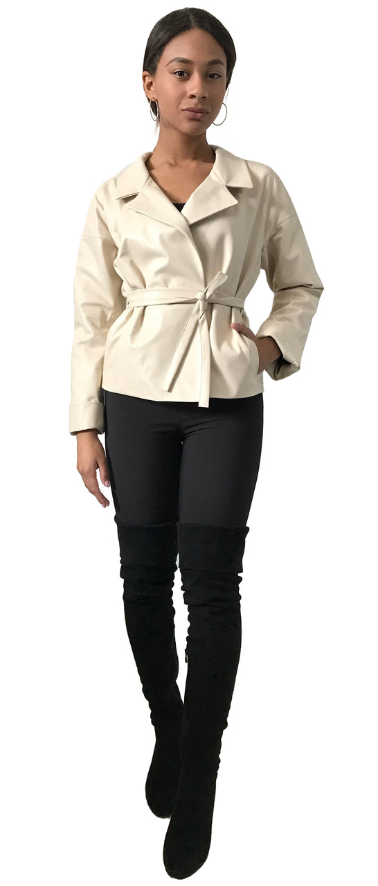 

Кожаная куртка RizhikOva Ivory 46 RO-1689