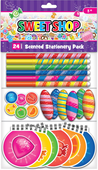 

Набор канцтоваров Sweet Shop ароматный из 24 элементов (TOYS50080)