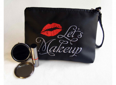 

Косметичка с вышивкой Lets Makeup Черная, LK 149-14621954