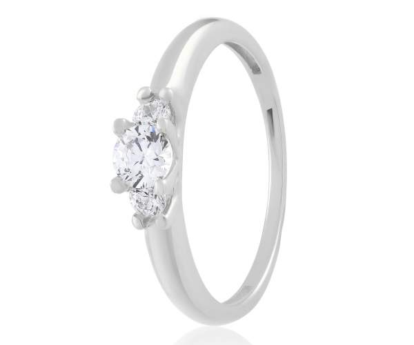 

Кольцо из белого золота с камнями SWAROVSKI Zirconia "Орион", КД4194/1SW, 16.5 размер