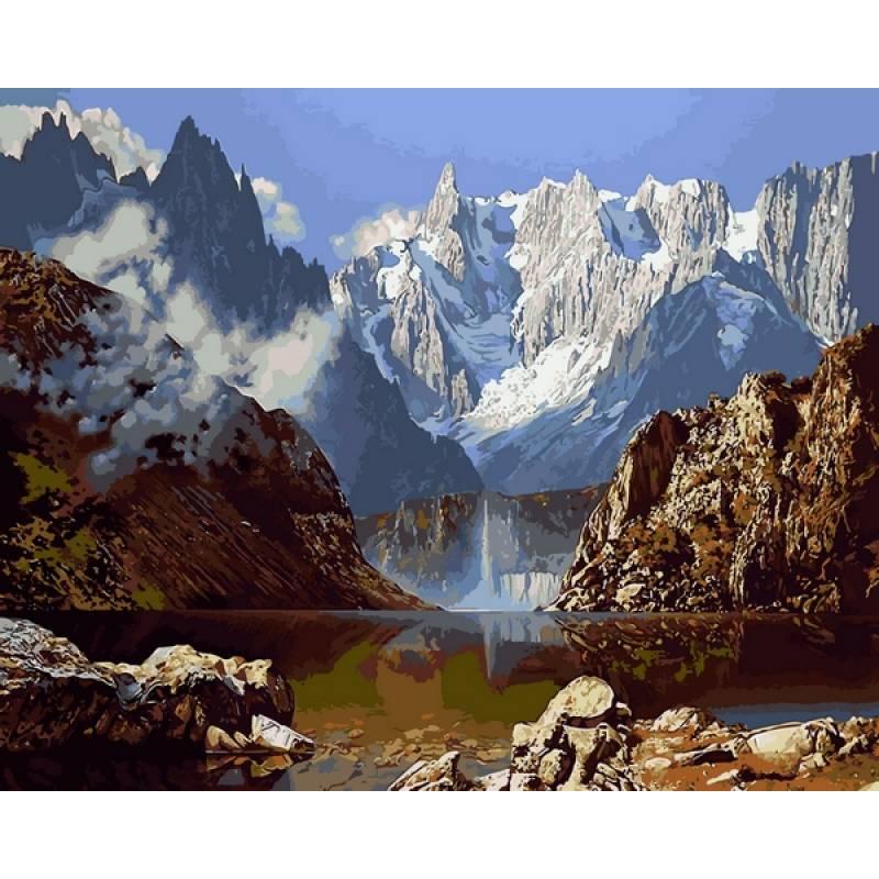 

Картина по номерам VP1143 Горное озеро, 40x50 см., Babylon
