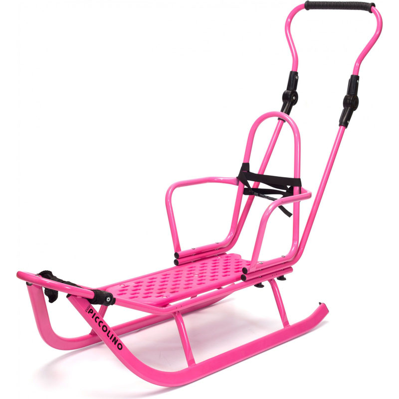 

Санки Piccolino Adbor с регулируемой ручкой Розовый