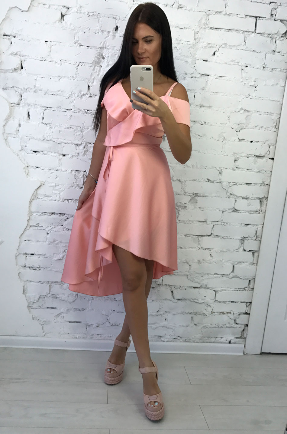 

Сарафан Milirud EMILY 376 Белый "Листья" 42-46