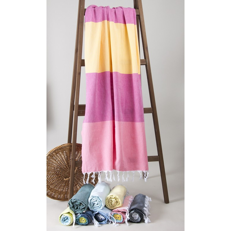 

Полотенце Barine Pestemal - Block 95*165 Flamingo-raspberry-sunset