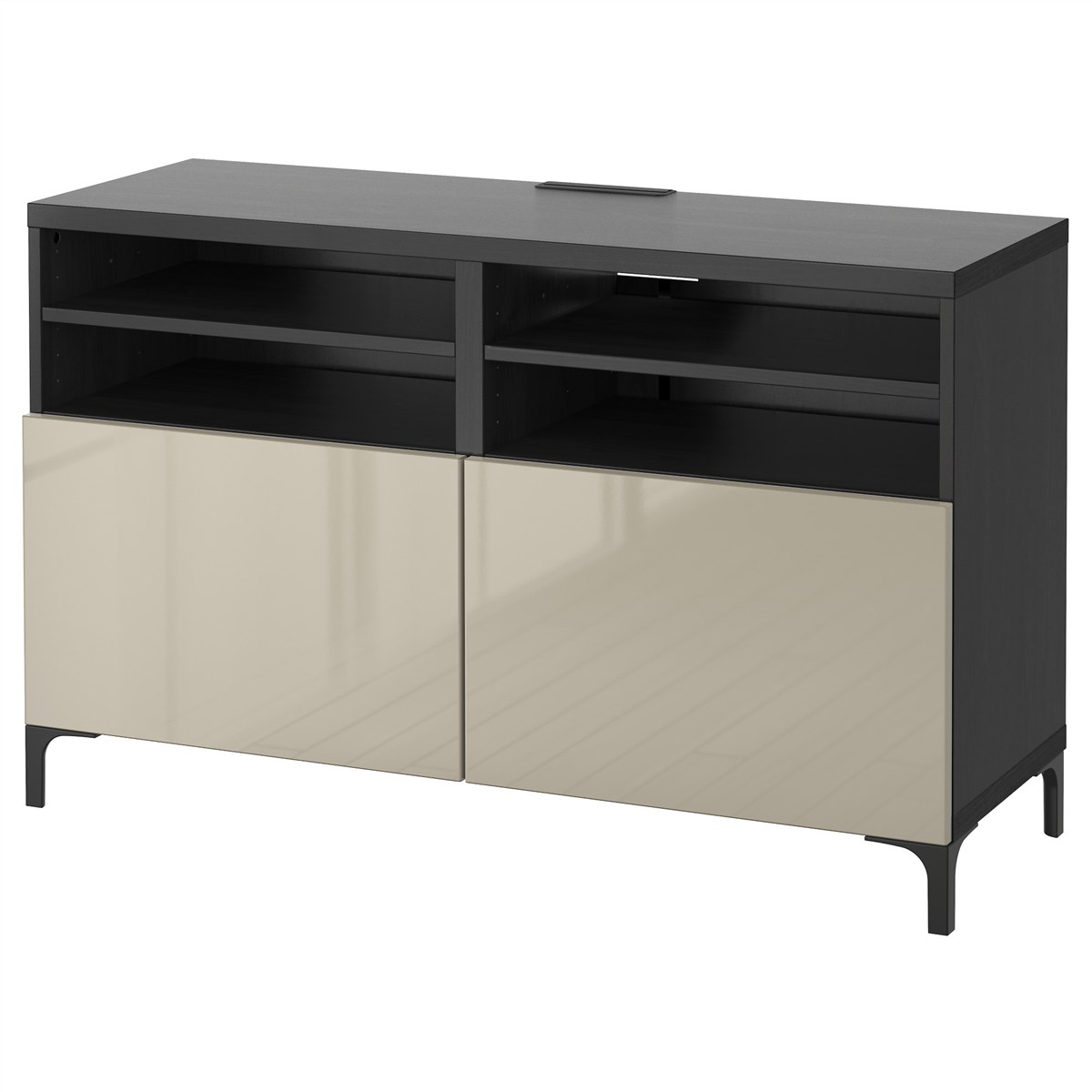 

Тумба под ТВ IKEA БЕСТО черно-коричневый 691.242.82