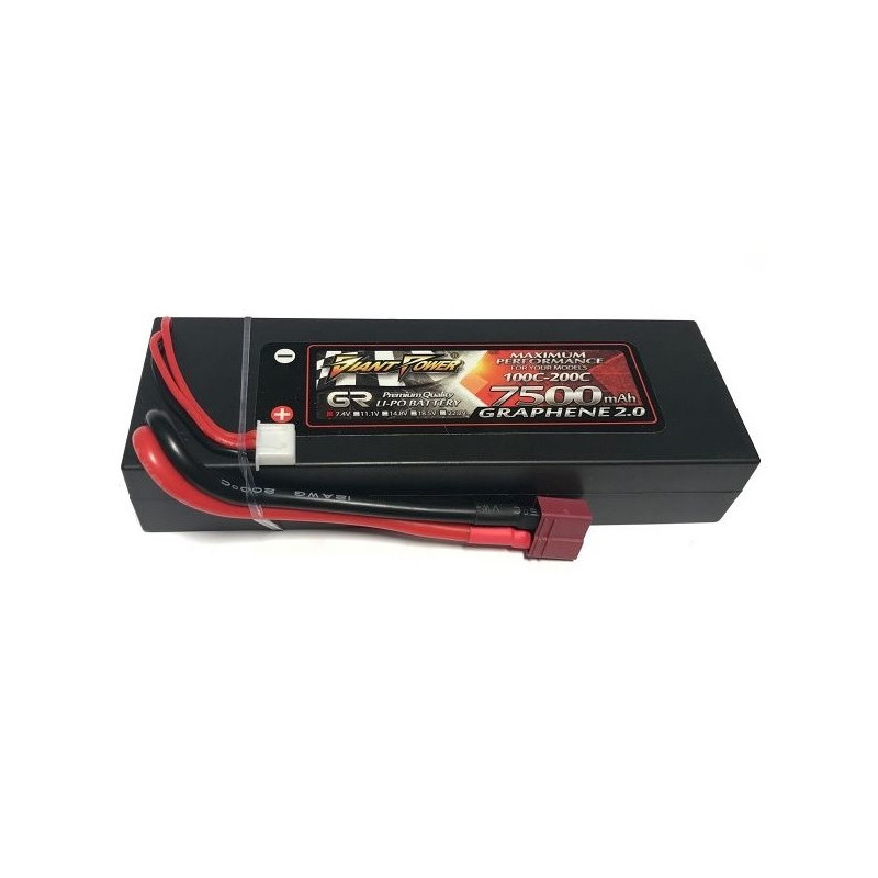 

Аккумулятор Giant Power G2.0 Li-Pol 7500mAh 7.4V 2S 100C Hardcase 25x46x139 T-Plug (DLC-2S7500XTH-T)