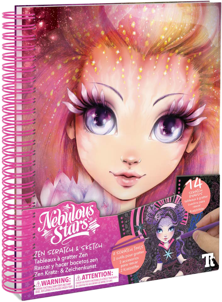 

Набор для творчества Nebulous Stars книга Zen Scratch & Sketch (11128) (694704111287)