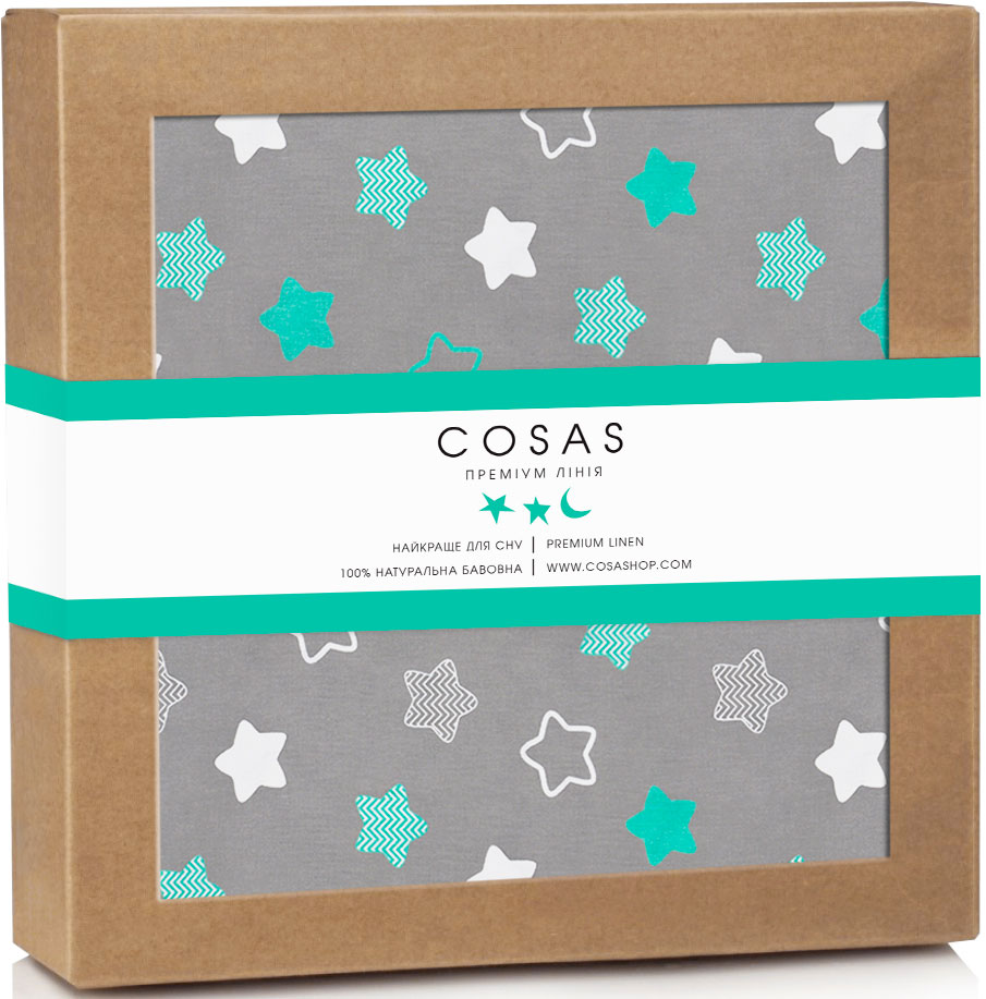 

Непромокаемая пеленка Cosas Бязь 70х120 см Diaper_CookieMint Серая (4822052024300)