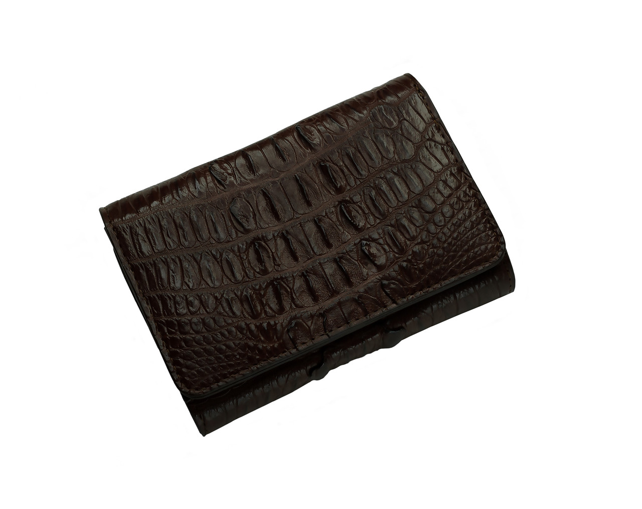

Кошелек женский из кожи крокодила Ekzotic Leather Коричневый