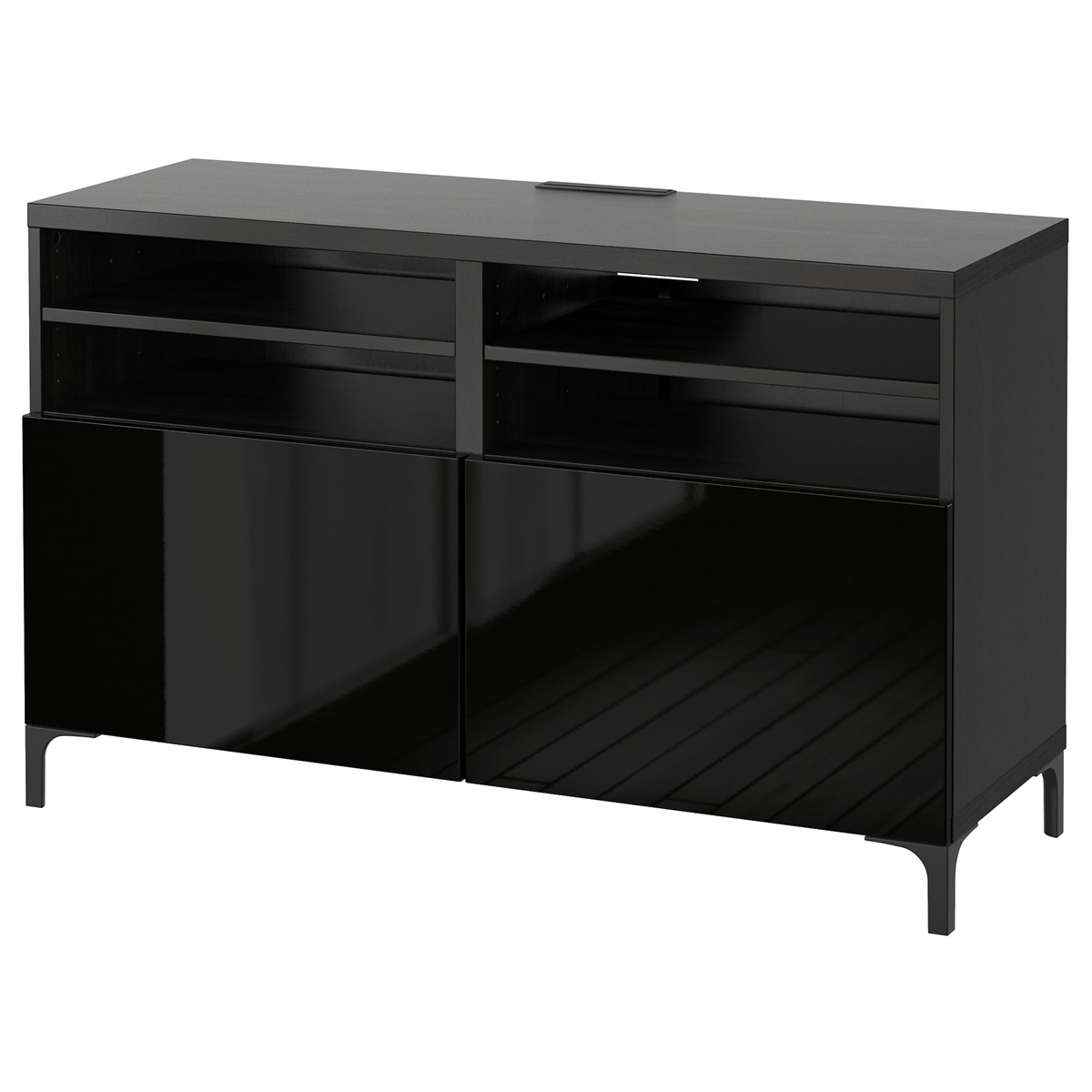 

Тумба под ТВ IKEA БЕСТО черно-коричневый 190.683.06