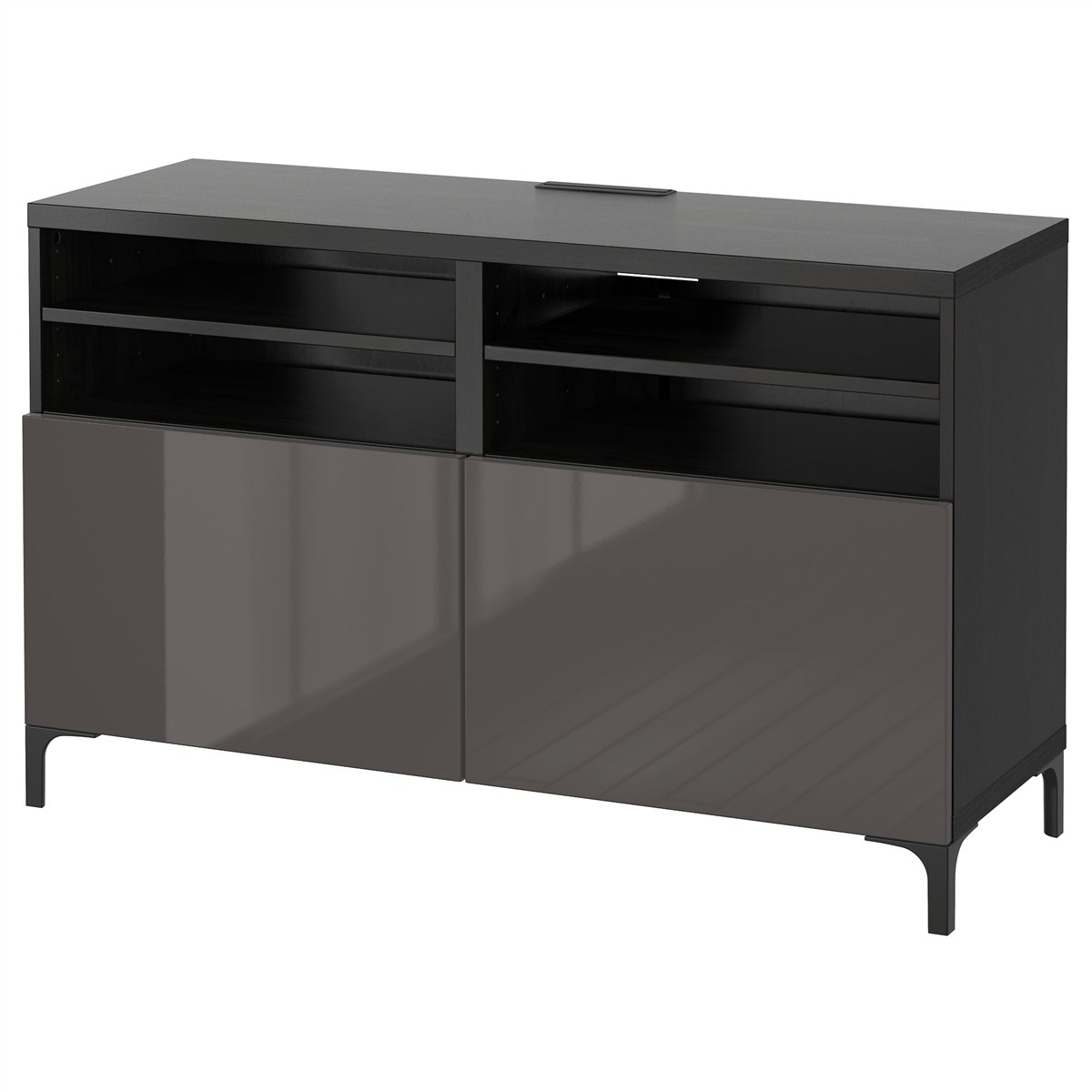 

Тумба под ТВ IKEA БЕСТО черно-коричневый 190.683.11