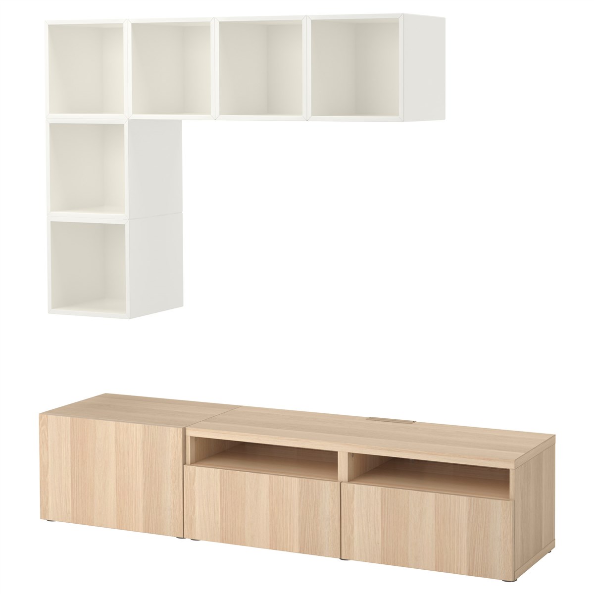 

Комбинация для ТВ IKEA БЕСТО / ЭКЕТ белый 091.927.40