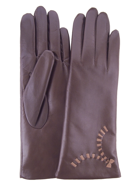 

Перчатки женские GlovesUA Итальянская кожа мод.221 р.8.5 коричневые