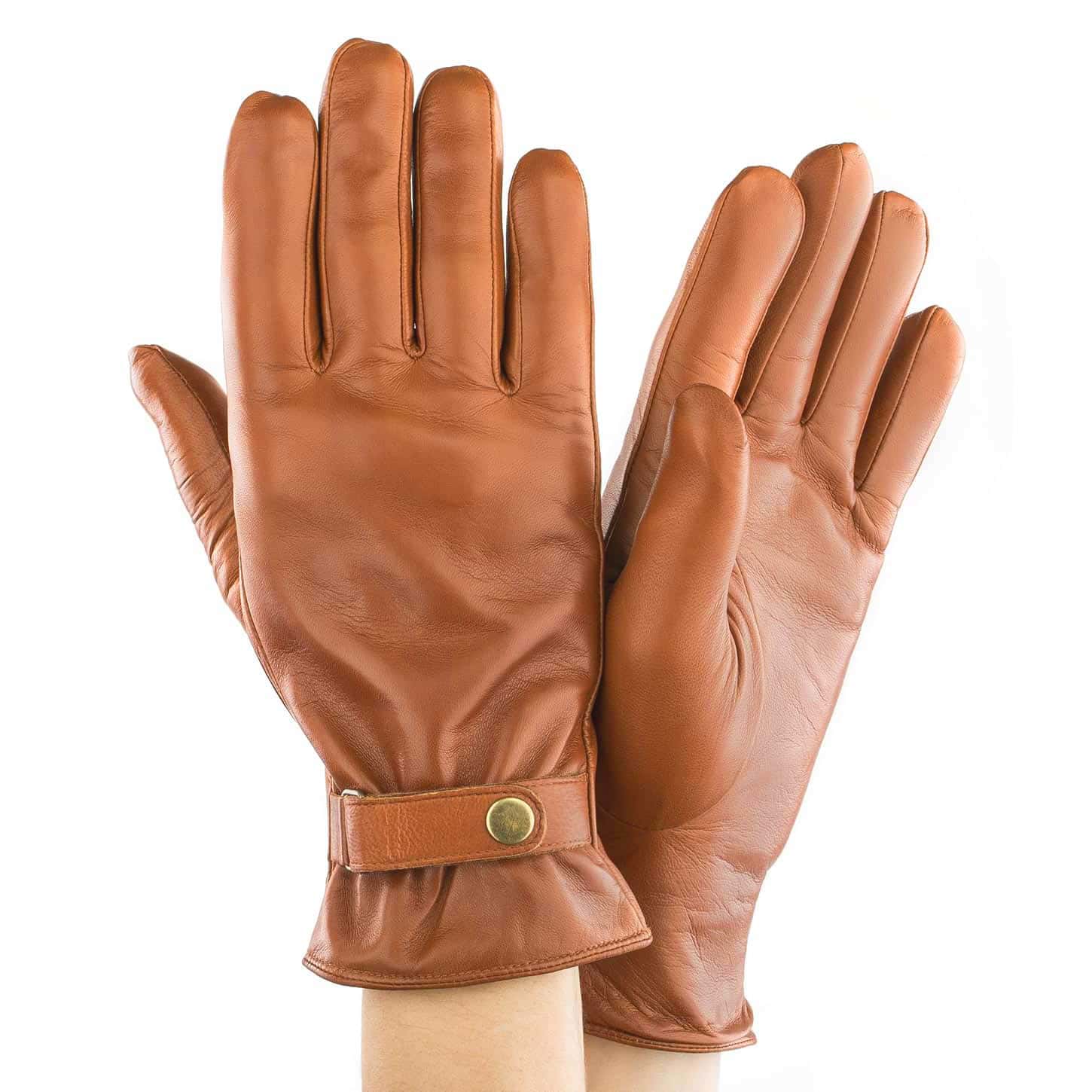 

Перчатки мужские GlovesUA Итальянская кожа мод.463 р.8,5 светлый коньяк