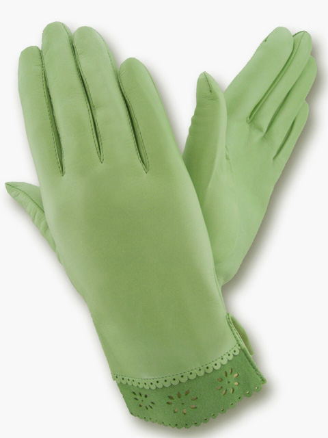 

Перчатки женские GlovesUA Итальянская кожа мод.205 р.8.5 мятные