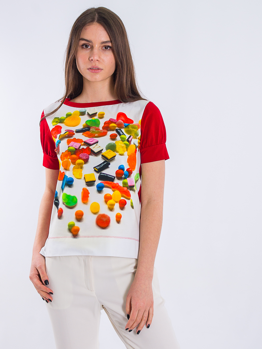 

Кофта с коротким рукавом Love Moschino W4E8401E12574217 S (454S) Мультиколор