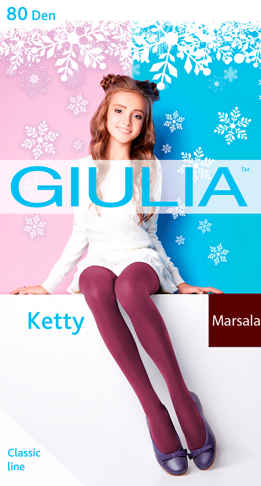 

Колготки Giulia Ketty 80 Den (128-134 см) Marsala