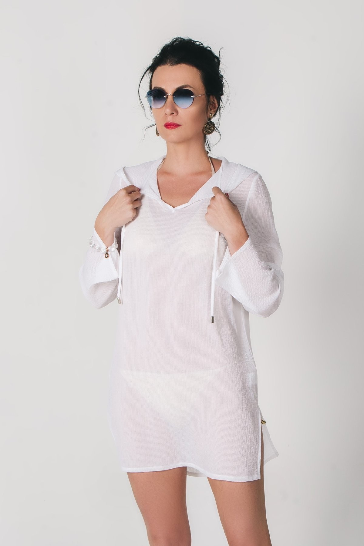 

Короткая пляжная туника Shato ST 242 white 50(XXL) Белый