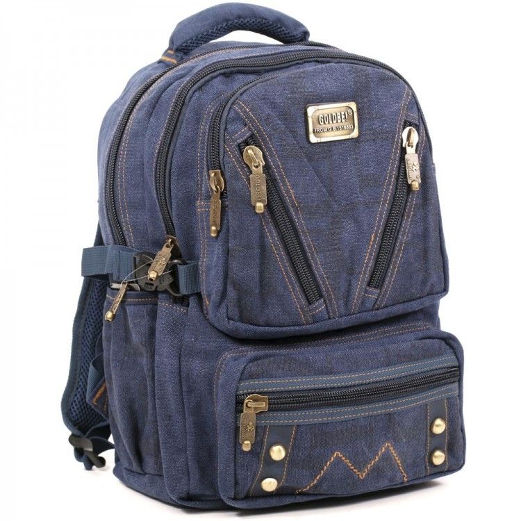 

Джинсовый подростковый рюкзак Gold Be 28 x 42 x 15 см Синий (b255/2)