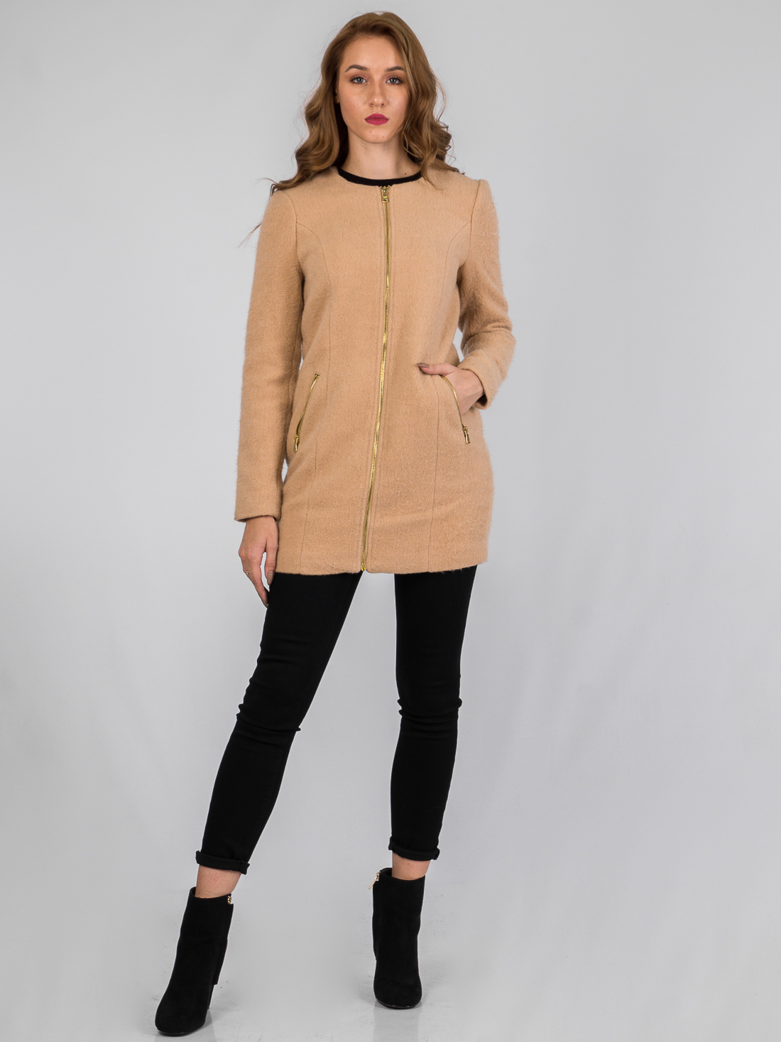 

Пальто Fashion Union EB02203  Бежевый, Пальто Fashion Union EB02203 S Бежевый