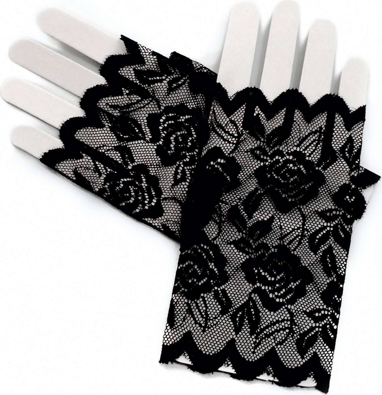 

Перчатки Seta Decor Митенки гипюровые 13-863BLK Черные