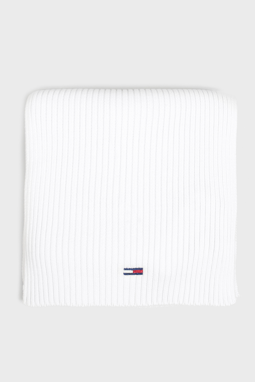 

Женский белый шарф TJW BASIC FLAG RIB Tommy Hilfiger OS AW0AW09008