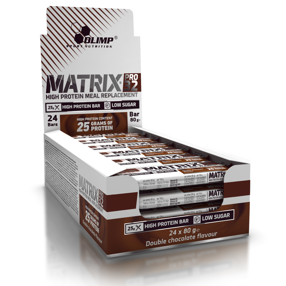 

Протеиновый батончик Olimp Sport Nutrition Matrix Pro 32 24 шт по 80 г Шоколад (4384301794)