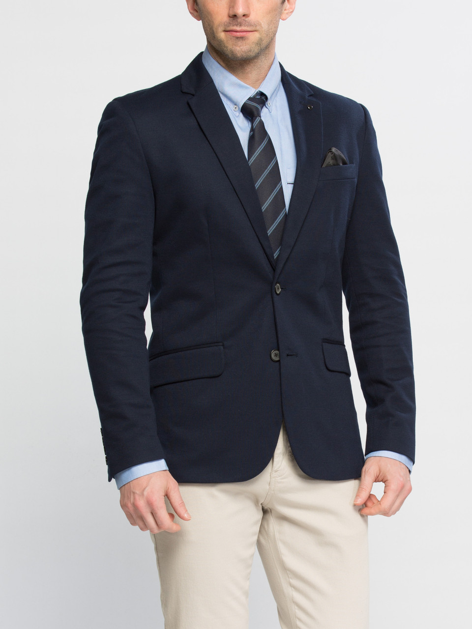 

Мужской пиджак LC Waikiki c 2 клапанами XXL Синий (LCWKnitwear-1492-4)