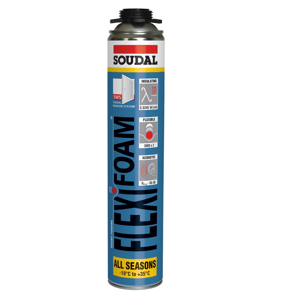 

Пистолетная Монтажная Пена 750 мл Soudal Flexifoam gun