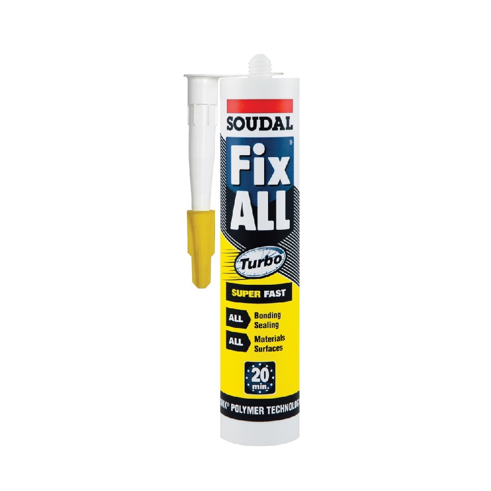 

Клей-Герметик Белый 290 мл SOUDAL FIX ALL TURBO