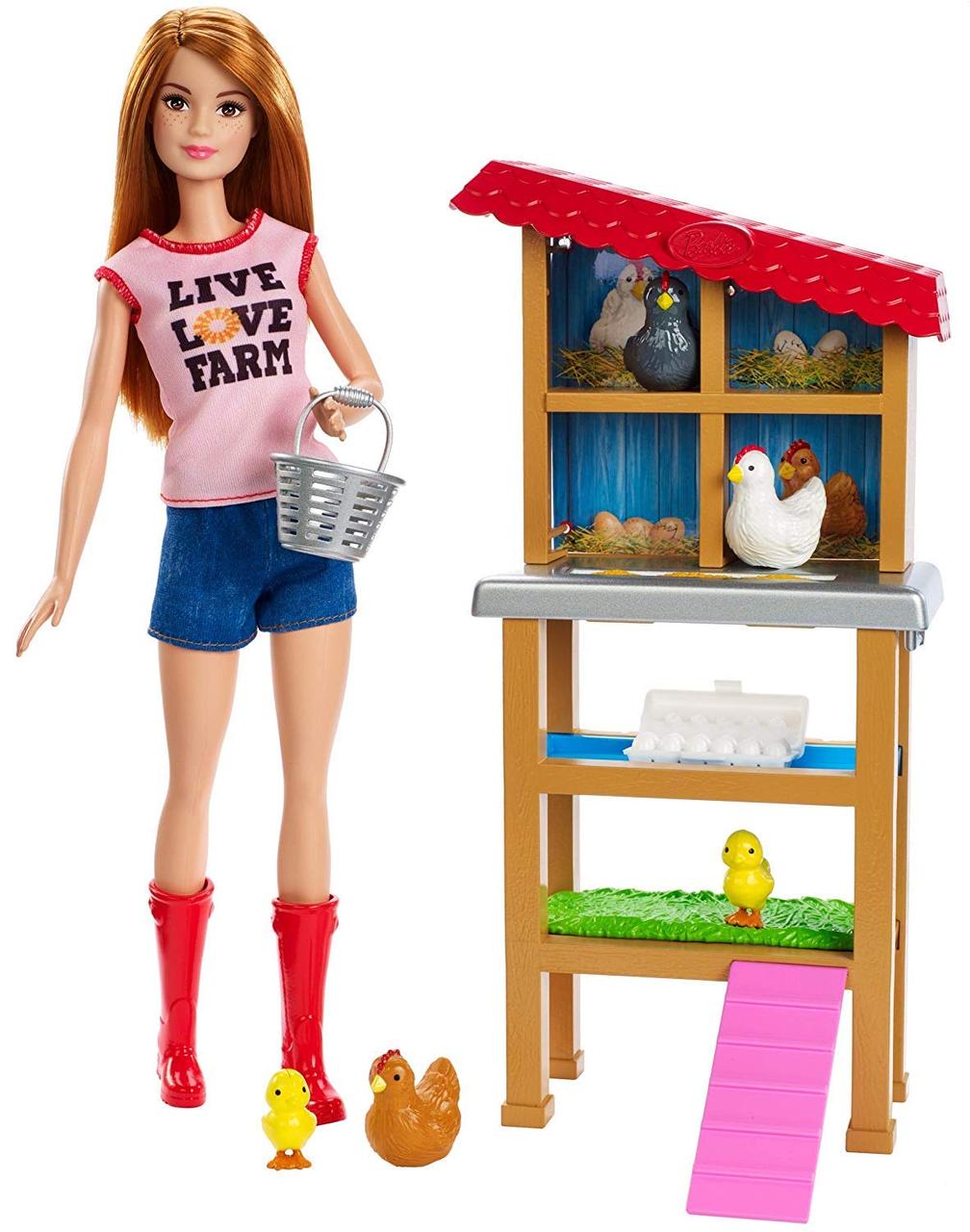 Кукла Барби куриная ферма Barbie Chicken Farmer Doll & Playset – фото,  отзывы, характеристики в интернет-магазине ROZETKA от продавца: OVD |  Купить в Украине: Киеве, Харькове, Днепре, Одессе, Запорожье, Львове