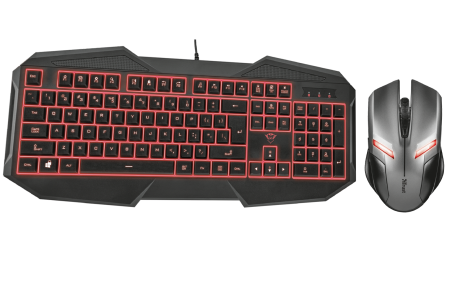 Комплект клавиатура и мышь Trust GXT 830 Gaming Keyboard + Ziva Gaming
