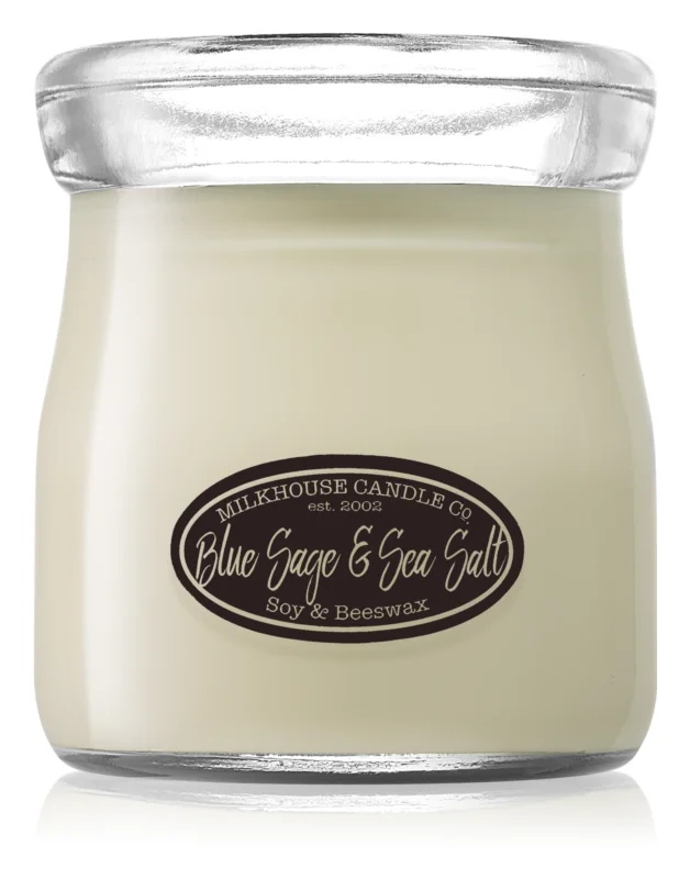 

Milkhouse Candle Co. Creamery Blue Sage Sea Salt ароматизована свічка 142 гр Cream Jar
