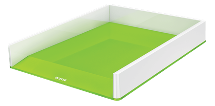 

Горизонтальный лоток Leitz WOW Duo Белый с зеленым (5361-10-54)