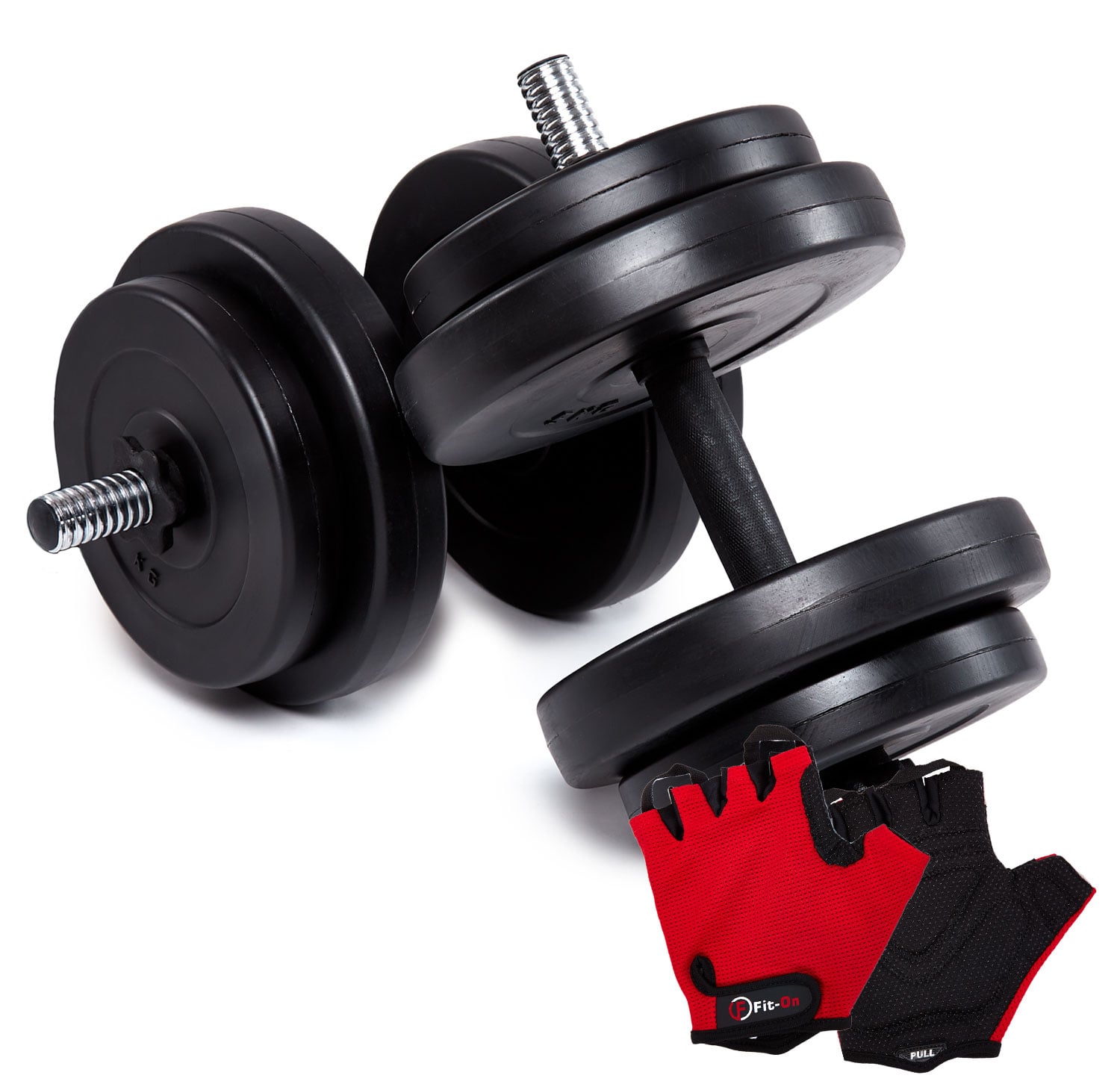 

Гантели Fit-On 2x5,5кг + перчатки
