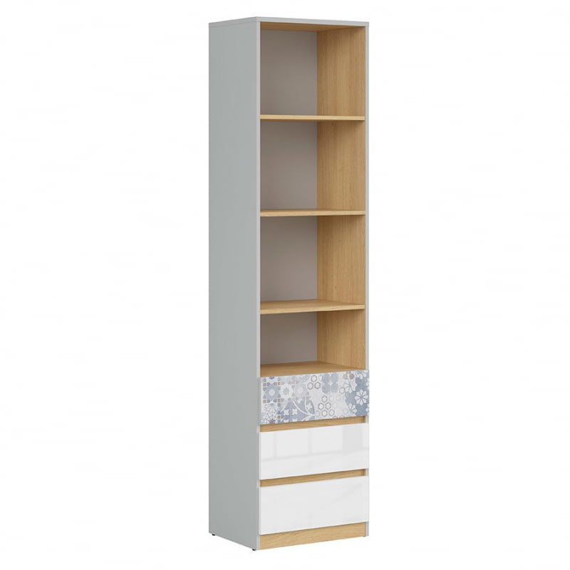

Стеллаж Nandu Black Red White 50х200.5x39 (S441-REG3S) 065442