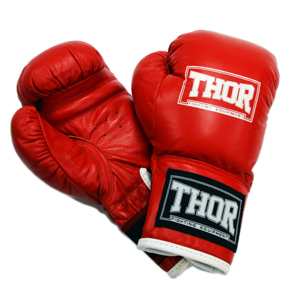 

Перчатки боксерские THOR JUNIOR 10oz Кожа красные