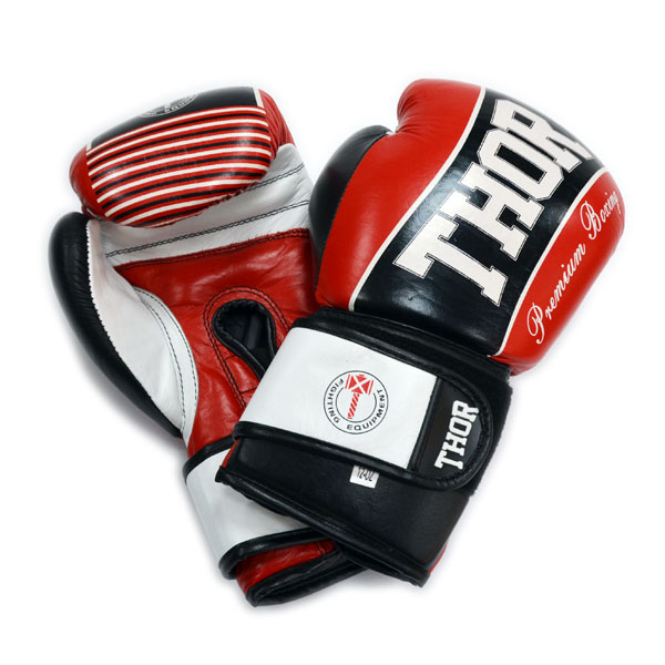 

Перчатки боксерские THOR THUNDER 16oz PU красные