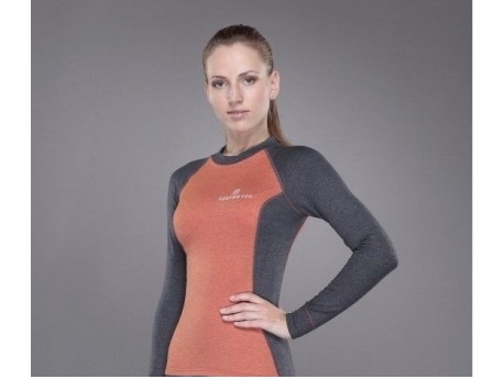 

Футболка с длинным рукавом женская Tramp Outdoor Tracking Lady TRUL-006T Оранжевый/Серый S