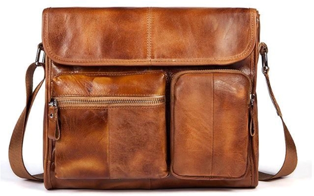 

Мужская кожаная сумка-портфель Vintage leather-14666 Коричневая