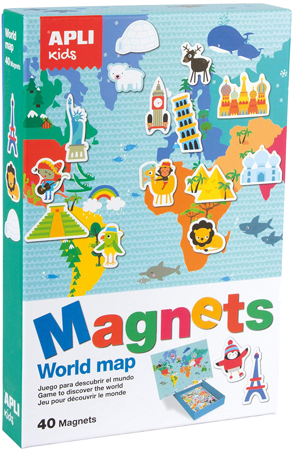 

Комплект магнитов ApliKids Карта мира (000016494) (8410782164944)
