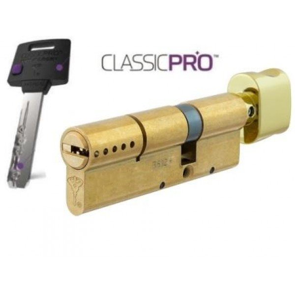 

Цилиндр Mul-T-Lock ClassicPro 70 мм.(35х35) латунь с поворотником