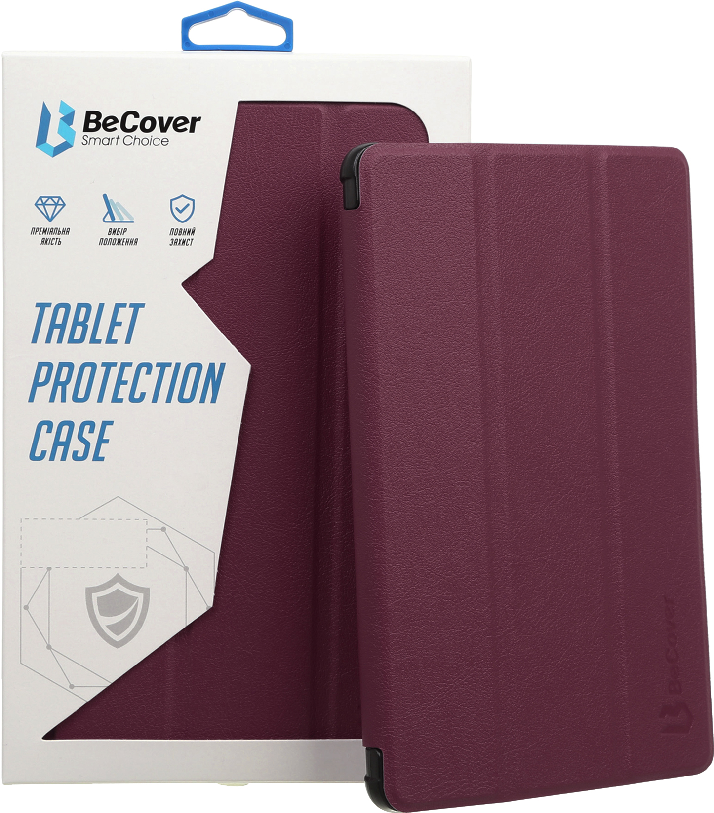 

Обкладинка BeCover Smart Case для Samsung Galaxy Tab A7 10.4 (2020) SM-T500/SM-T505/SM-T507 Red Wine