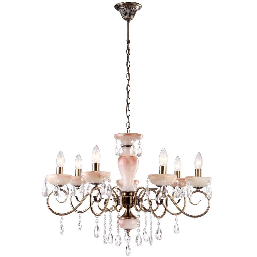

Люстра Arte lamp A9591LM-7AB Onyx Red E14