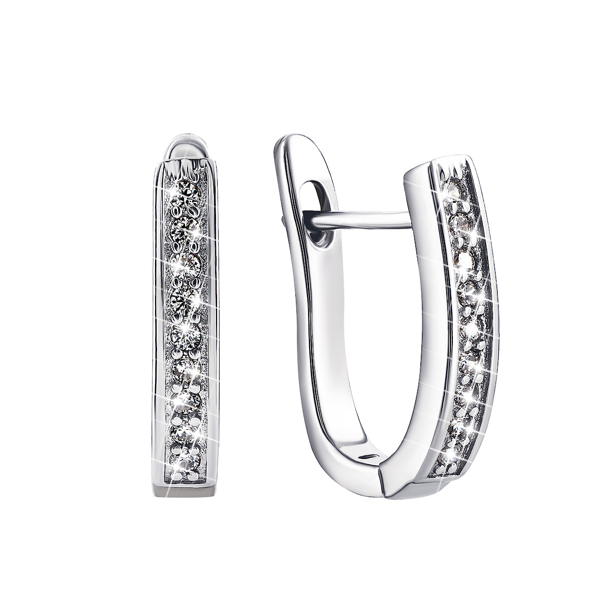 

Серебряные серьги с фианитами PERS0574