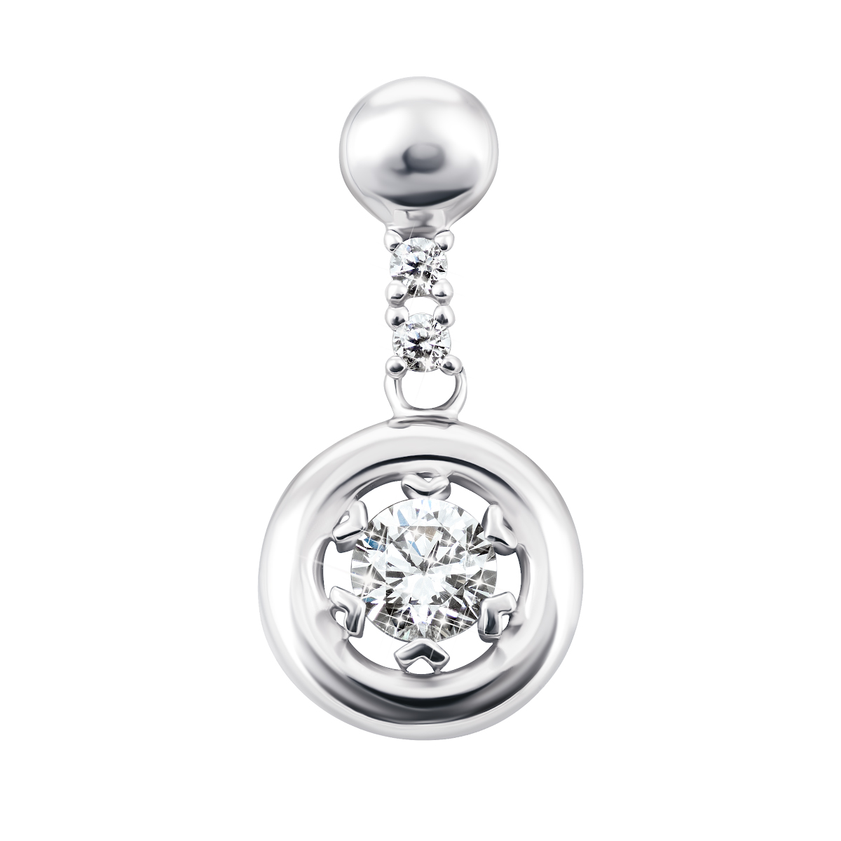 

Серебряная подвеска с фианитами 1PE46117