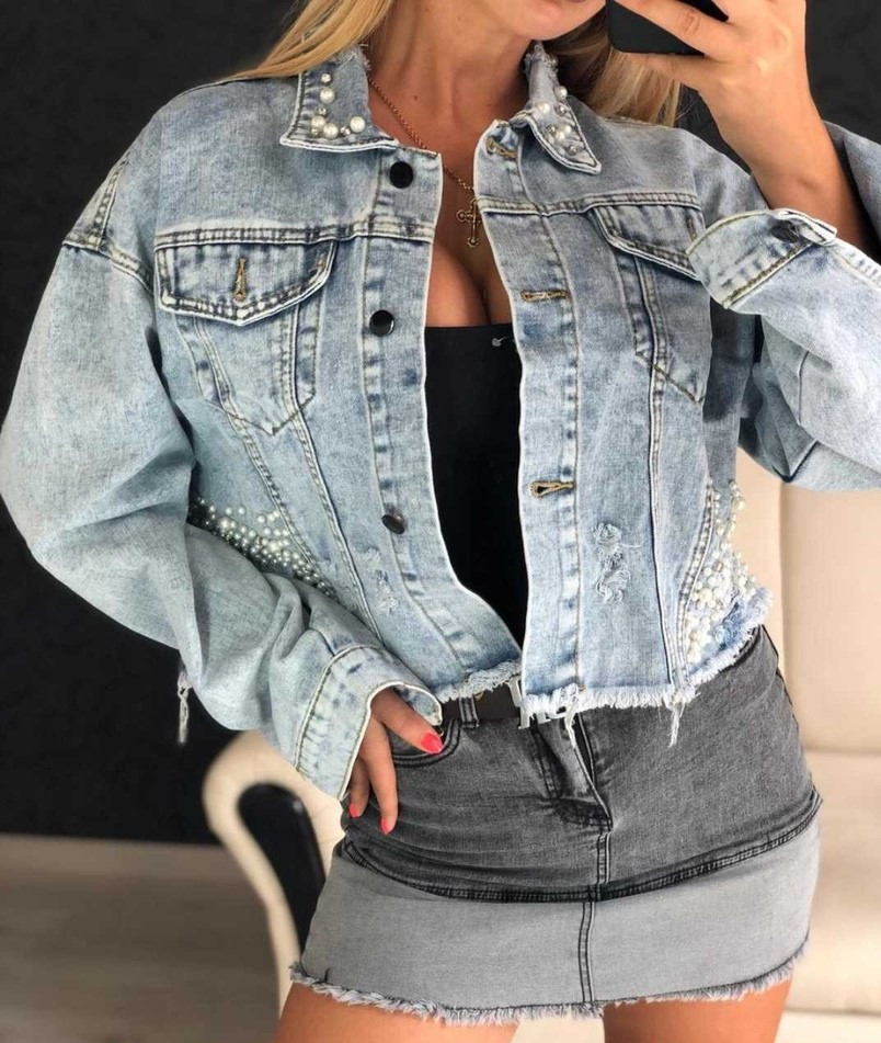Куртка джинсовая женская летняя фото