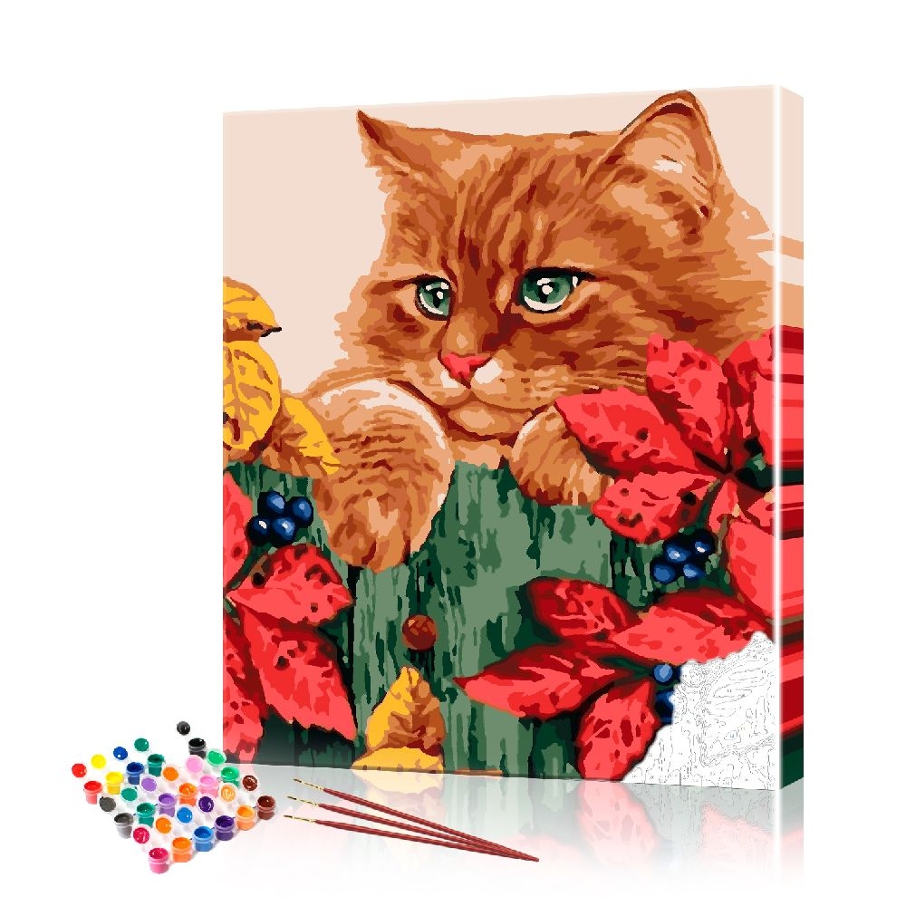 

Картина по номерам ArtSale "Рыжий кот" PBN0917 размер 40х50 см